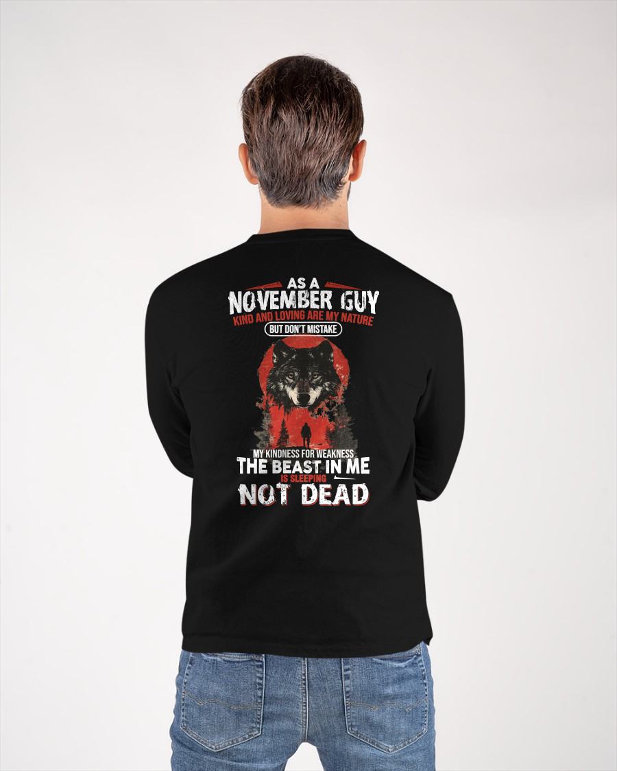 NOVEMBER - KIND AND LOVING ARE MY NATURE - BIRTHDAY T-SHIRT FOR MEN - NIKI11 (SKU26T-01-17-11)
