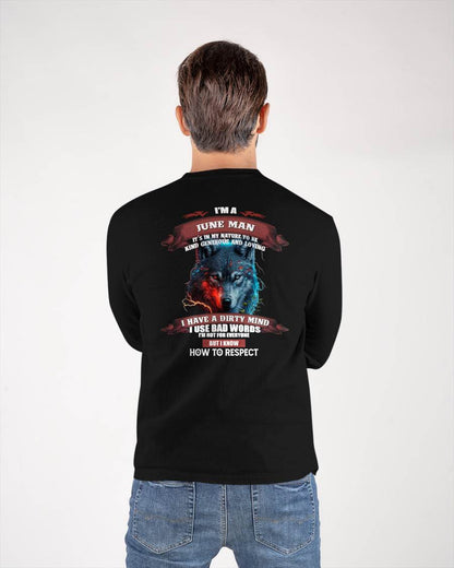 JUNE - KNOW HOW TO RESPECT - BIRTHDAY T-SHIRT FOR MEN - KATE06 (SKU12-162-06)