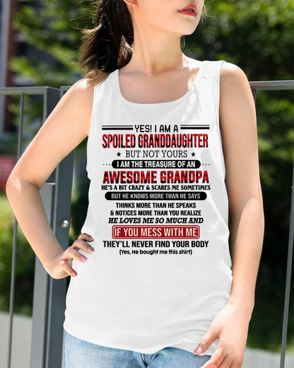 YES! I'M A SPOILED GRANDDAUGHTER - GIFT FROM GRANDPA - NIKI00 (SKU26T-01317-00)
