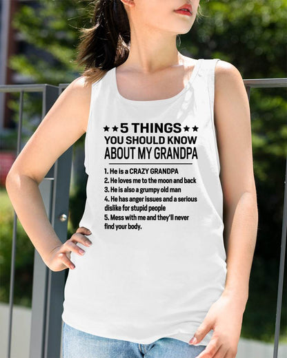 FIVE THINGS YOU SHOULD KNOW ABOUT MY GRANDPA - GIFT FROM GRANDPA - NIKI00 (SKU2603-134-00)