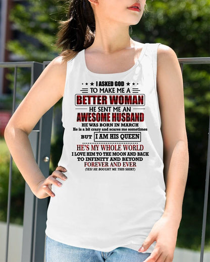 MARCH - GOD SENT ME AN AWESOME HUSBAND - GIFT FROM HUSBAND - NIKI03 (SKU12-321-03)