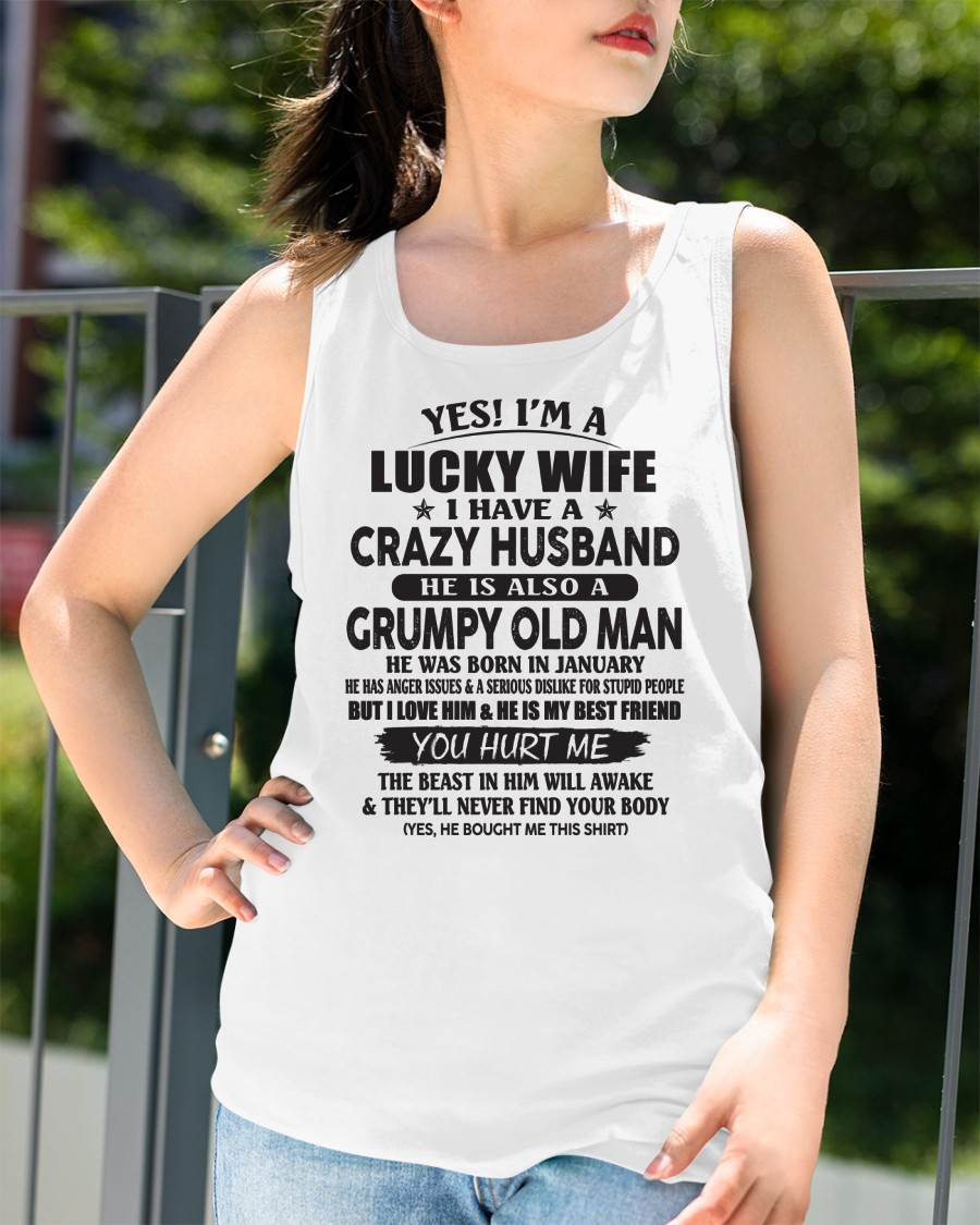 JANUARY - TO MY WIFE - I'M A LUCKY WIFE - GIFT FROM HUSBAND - NIKI01 (SKU11-30-01)