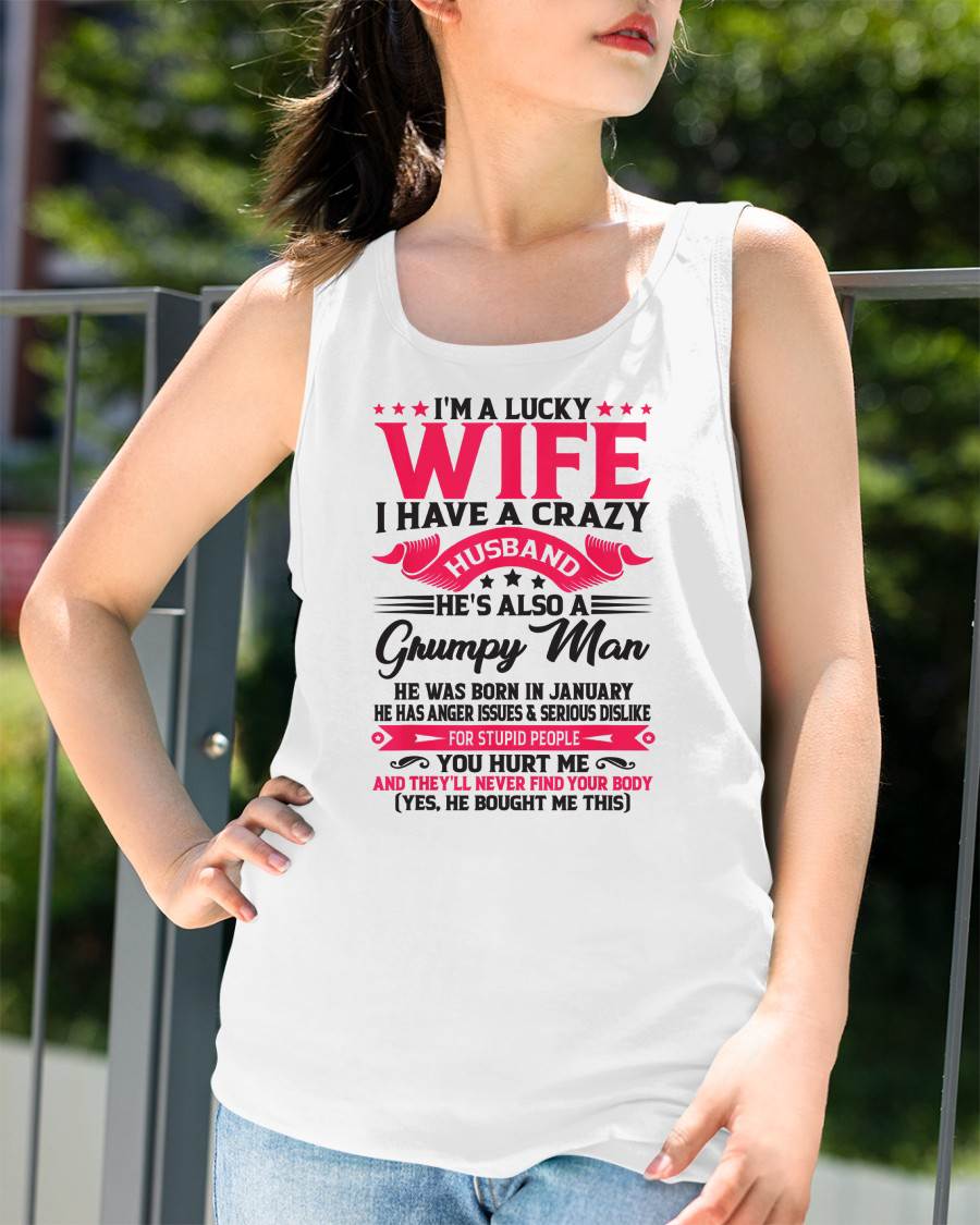 JANUARY - TO MY WIFE - I'M A LUCKY WIFE - GIFT FROM HUSBAND - NIKI01 (SKU10-136-01)