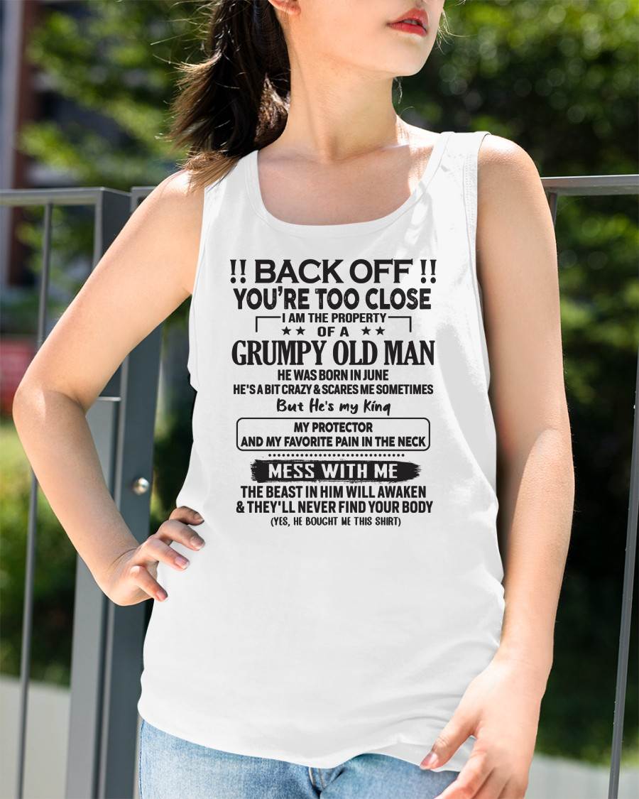 JUNE - TO MY WIFE - BACK OFF T-SHIRT - GIFT FOR WIFE - NIKI06 (SKU10-99-06)