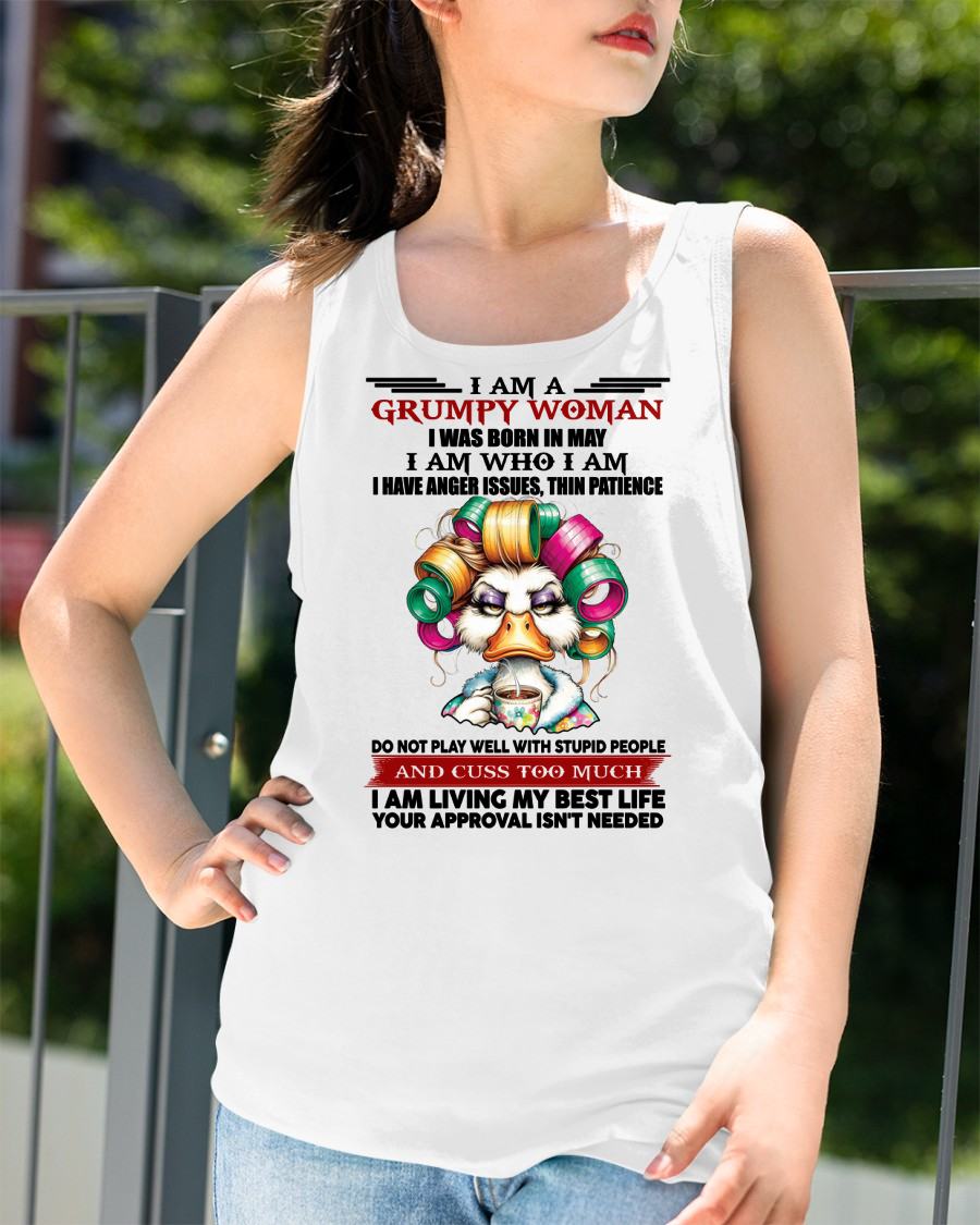MAY - GRUMPY WOMAN - BIRTHDAY SHIRT FOR WOMEN - KATE05 (SKU26T-01-22-05)