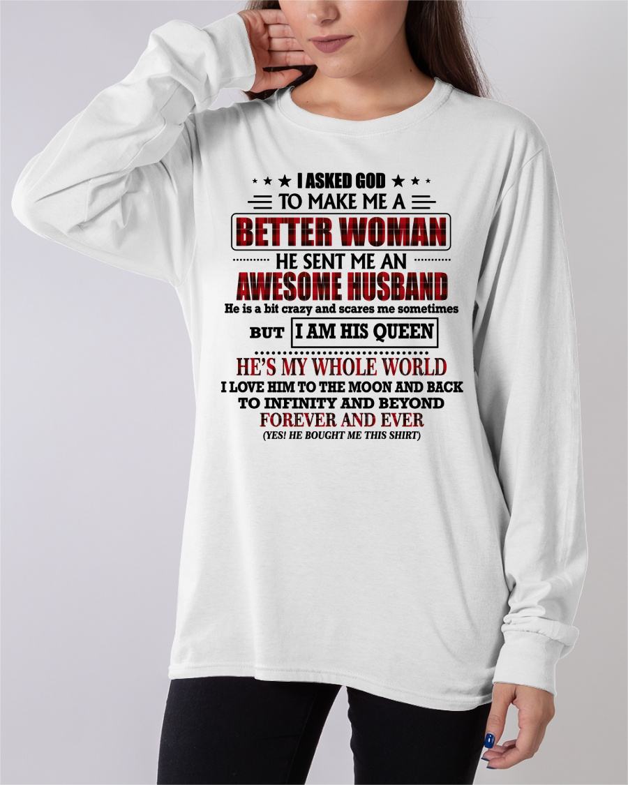 GOD SENT ME AN AWESOME HUSBAND - GIFT FROM HUSBAND - NIKI00 (SKU12-321-00)
