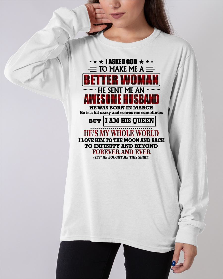 MARCH - GOD SENT ME AN AWESOME HUSBAND - GIFT FROM HUSBAND - KATE03 (SKU12-321-03)