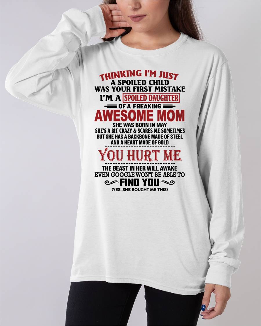 MAY - TO MY DAUGHTER - SPOILED DAUGHTER - PERFECT GIFT FOR DAUGHTER - GIFT FROM MOM - NIKI05 (SKU10-151-05)