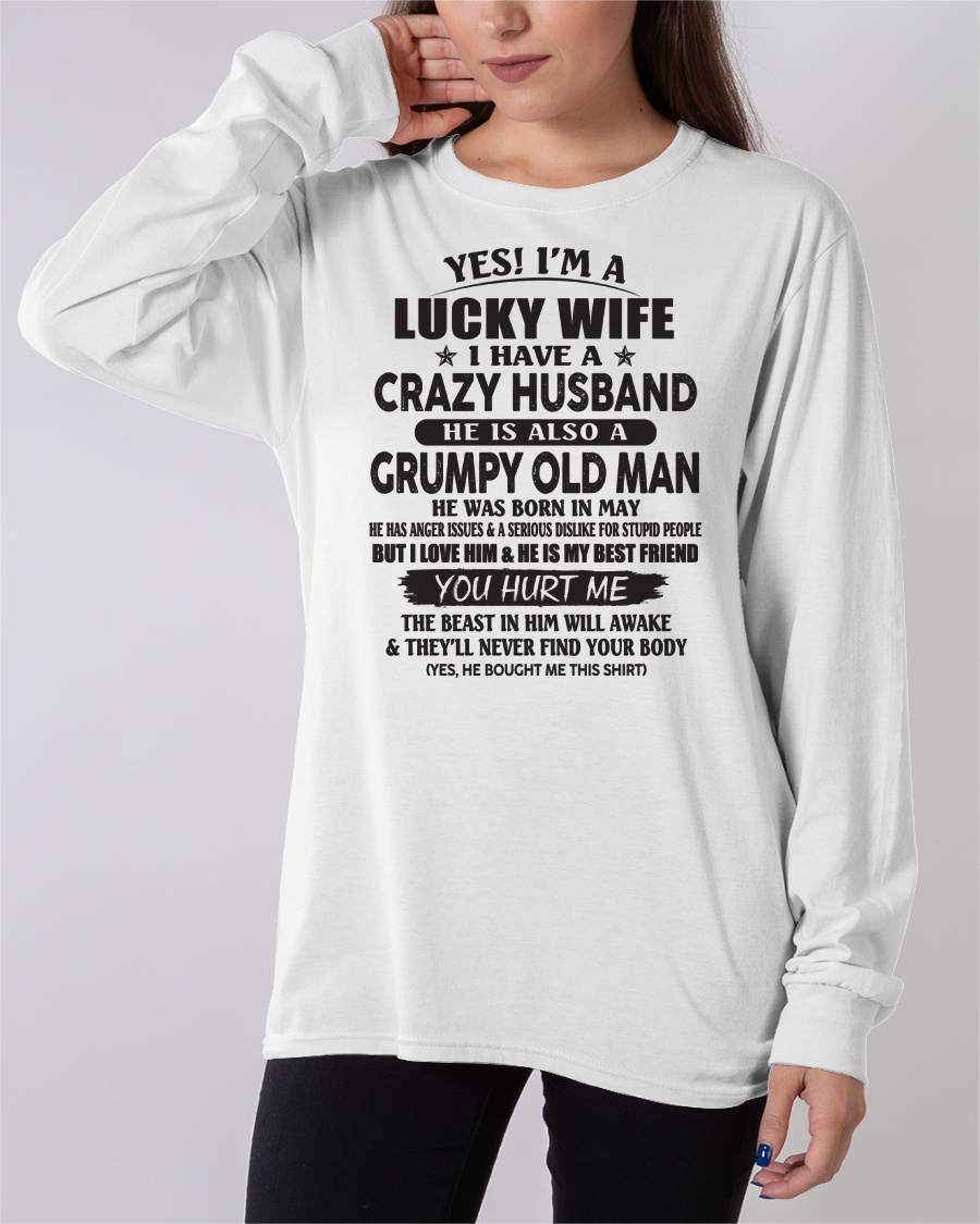 MAY - TO MY WIFE - I'M A LUCKY WIFE - GIFT FROM HUSBAND - NIKI05 (SKU11-30-05)