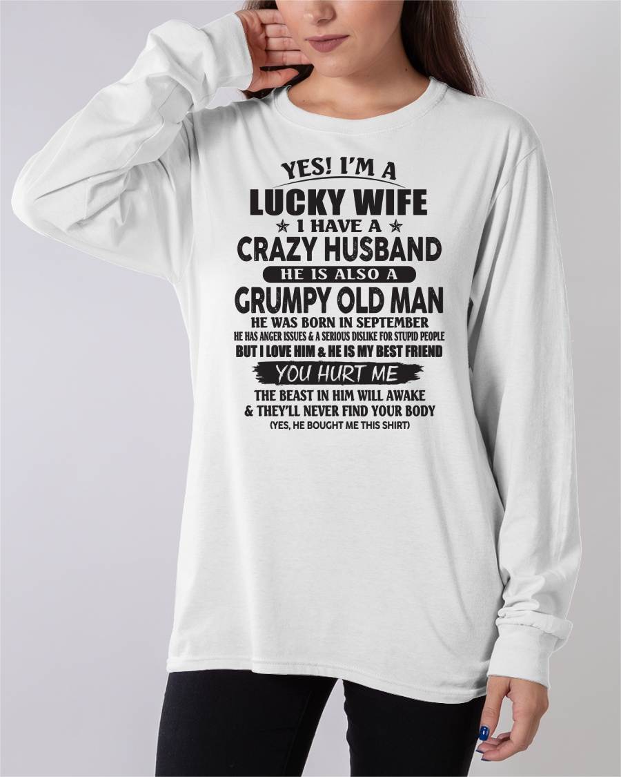 SEPTEMBER - TO MY WIFE - I'M A LUCKY WIFE - GIFT FROM HUSBAND - NIKI09 (SKU11-30-09)