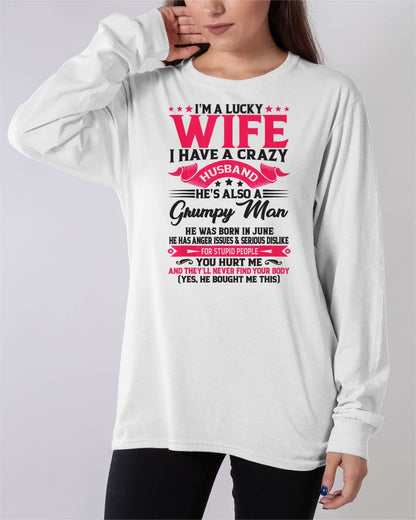 JUNE - TO MY WIFE - I'M A LUCKY WIFE - GIFT FROM HUSBAND - NIKI06 (SKU10-136-06)