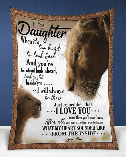 TO MY DAUGHTER - GIFT FOR DAUGHTER - Sherpa Fleece Quilt Blanket (SKUB08-20)