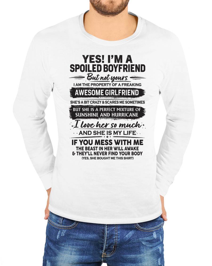 I'M A SPOILED BOYFRIEND - GIFT FROM WIFE/GIRLFRIEND - NIKI00 (SKU26T-01250-00)