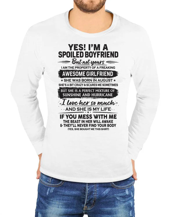AUGUST- I'M A SPOILED BOYFRIEND - GIFT FROM WIFE/GIRLFRIEND - NIKI08 (SKU26T-01250-08)
