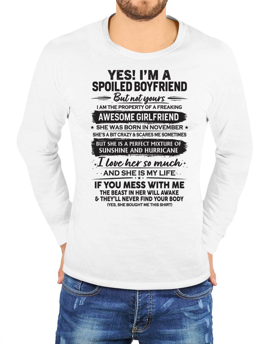 NOVEMBER - I'M A SPOILED BOYFRIEND - GIFT FROM WIFE/GIRLFRIEND - NIKI11 (SKU26T-01250-11)
