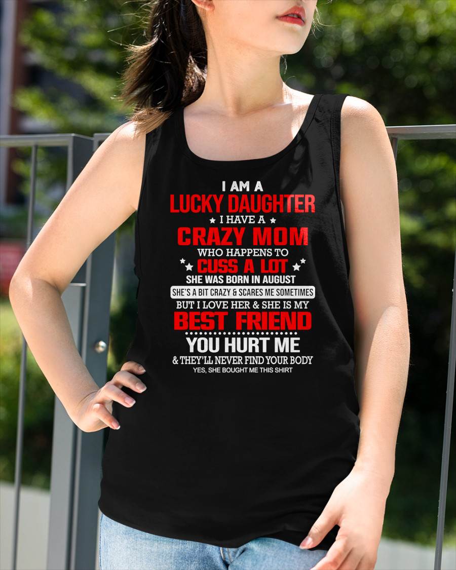 AUGUST - I'M A LUCKY DAUGHTER - PERFECT GIFT FOR YOUR DAUGHTER - GIFT FROM MOM - KATE08 (SKU12-241-08)