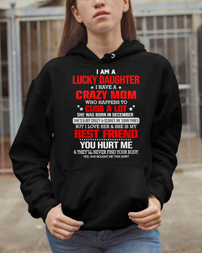 DECEMBER - I'M A LUCKY DAUGHTER - PERFECT GIFT FOR YOUR DAUGHTER - GIFT FROM MOM - KATE12 (SKU12-241-12)