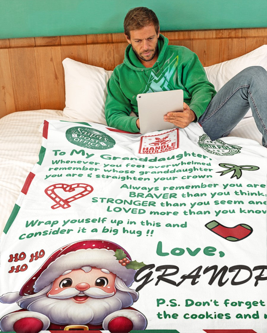 BLANKET FOR GRANDDAUGHTER – COMFORT & WARMTH GIFT  Sherpa Fleece Blanket NTTD00 (SKUB10-181)