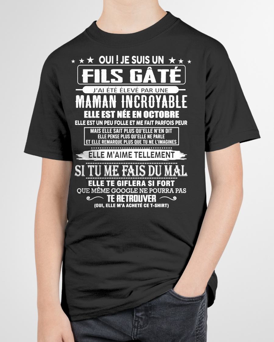 OCTOBRE - FILS GÂTÉ – CADEAU DE MAMAN - KATE10 (SKU26T-0172-10)