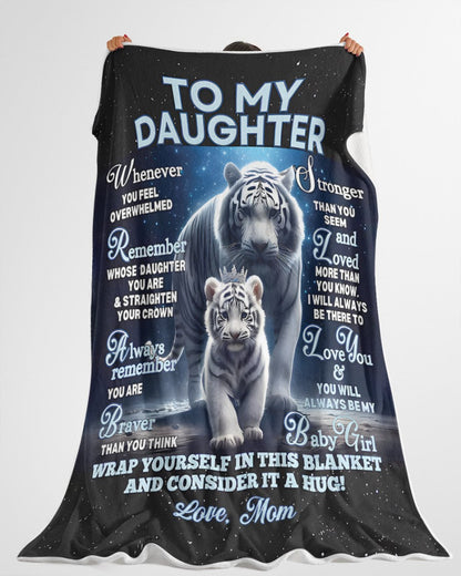 BLANKET FOR DAUGHTER – COMFORT & WARMTH GIFT FROM MOM Sherpa Fleece Quilt Blanket KATE00 (SKUB12-153)