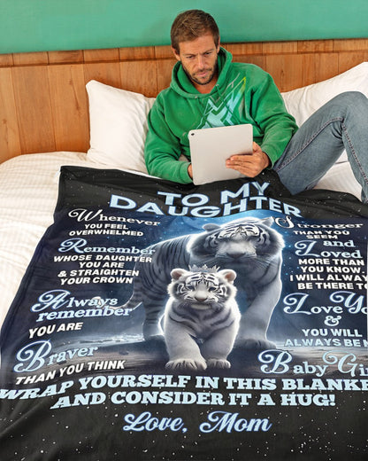 BLANKET FOR DAUGHTER – COMFORT & WARMTH GIFT FROM MOM Sherpa Fleece Quilt Blanket KATE00 (SKUB12-153)