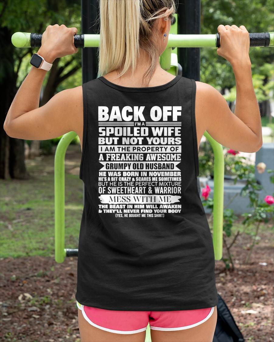 NOVEMBER - BACK OFF! I'M A SPOILED WIFE - GIFT FROM HUSBAND - NIKI11 (SKU2604-322-11)