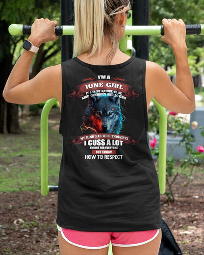 JUNE - KIND, GENEROUS AND LOVING GIRL - BIRRTHDAY T-SHIRT FOR WOMAN - NIKI06 (SKU12-300-06)