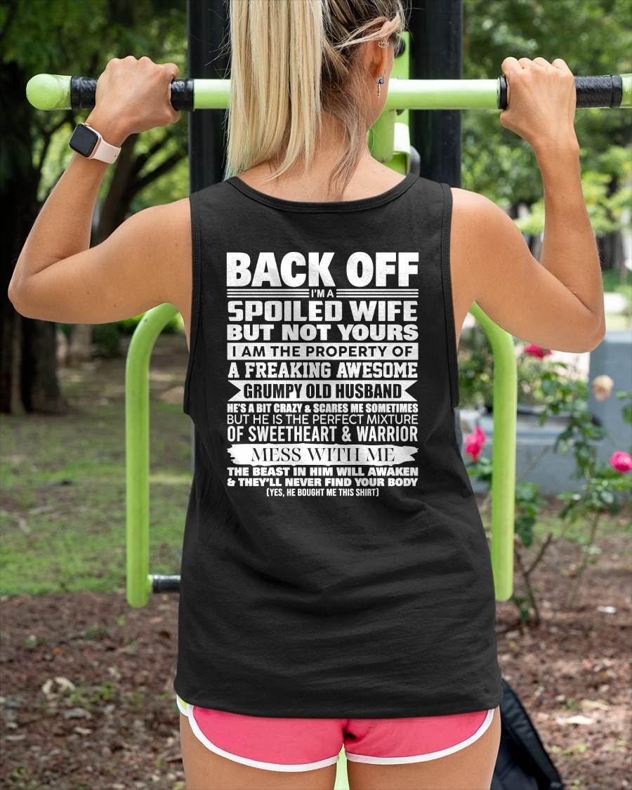BACK OFF! I'M A SPOILED WIFE - GIFT FROM HUSBAND - NIKI00 (SKU2604-322-00)