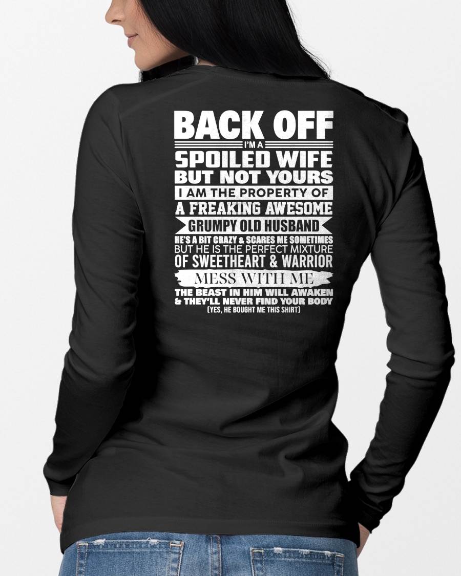 BACK OFF! I'M A SPOILED WIFE - GIFT FROM HUSBAND - NIKI00 (SKU2604-322-00)