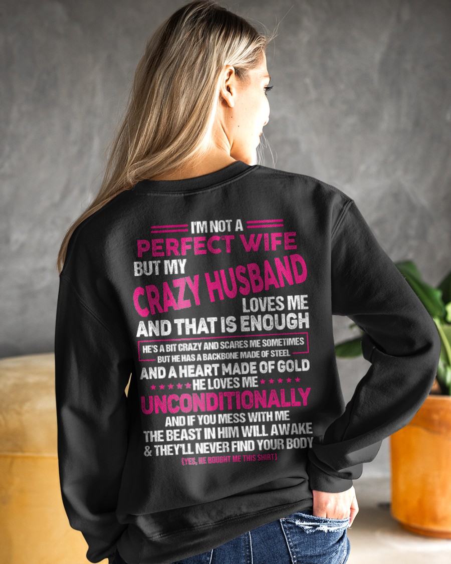 I'M NOT A PERFECT WIFE BUT MY HUSBAND LOVES ME - GIFT FROM HUSBAND - NIKI00 (SKU26T-01117-00)