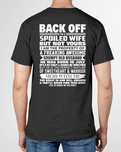 JULY - BACK OFF! I'M A SPOILED WIFE - GIFT FROM HUSBAND - NIKI07 (SKU2604-322-07)