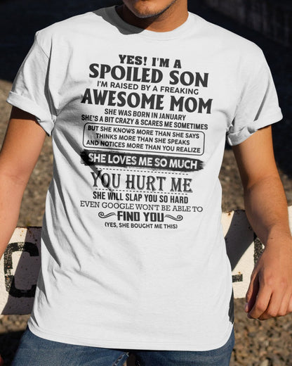 January - Awesome Mom - Perfect Gift For Your Son From Mom - KATE01 (SKU-SPW-01)