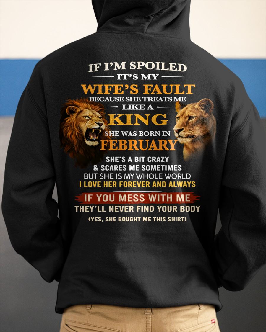 FEBRUARY - SPOILED HUSBAND - GIFT FROM WIFE - KATE02 (SKU26T-01-60-02)