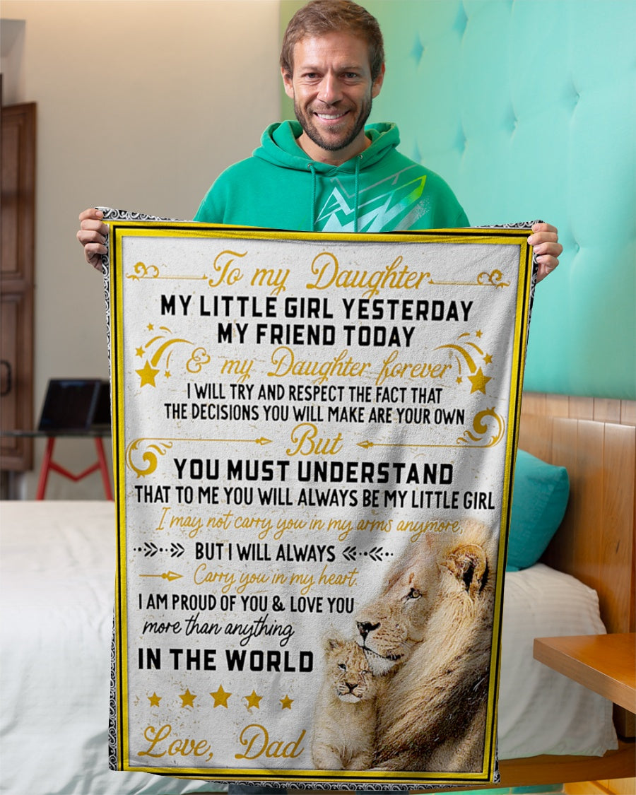 Special gift for your daughter blanket - from Dad (SKUB09-03)