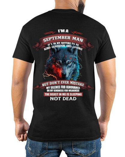 I'M A SEPTEMBER MAN - T SHIRT- GIFT FOR MEN -NIKI09 (SKU2602-116-09)