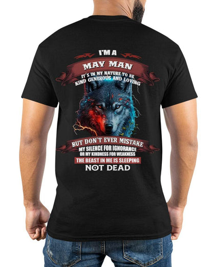 I'M A MAY MAN - T SHIRT- GIFT FOR MEN -NIKI05 (SKU2602-116-05)