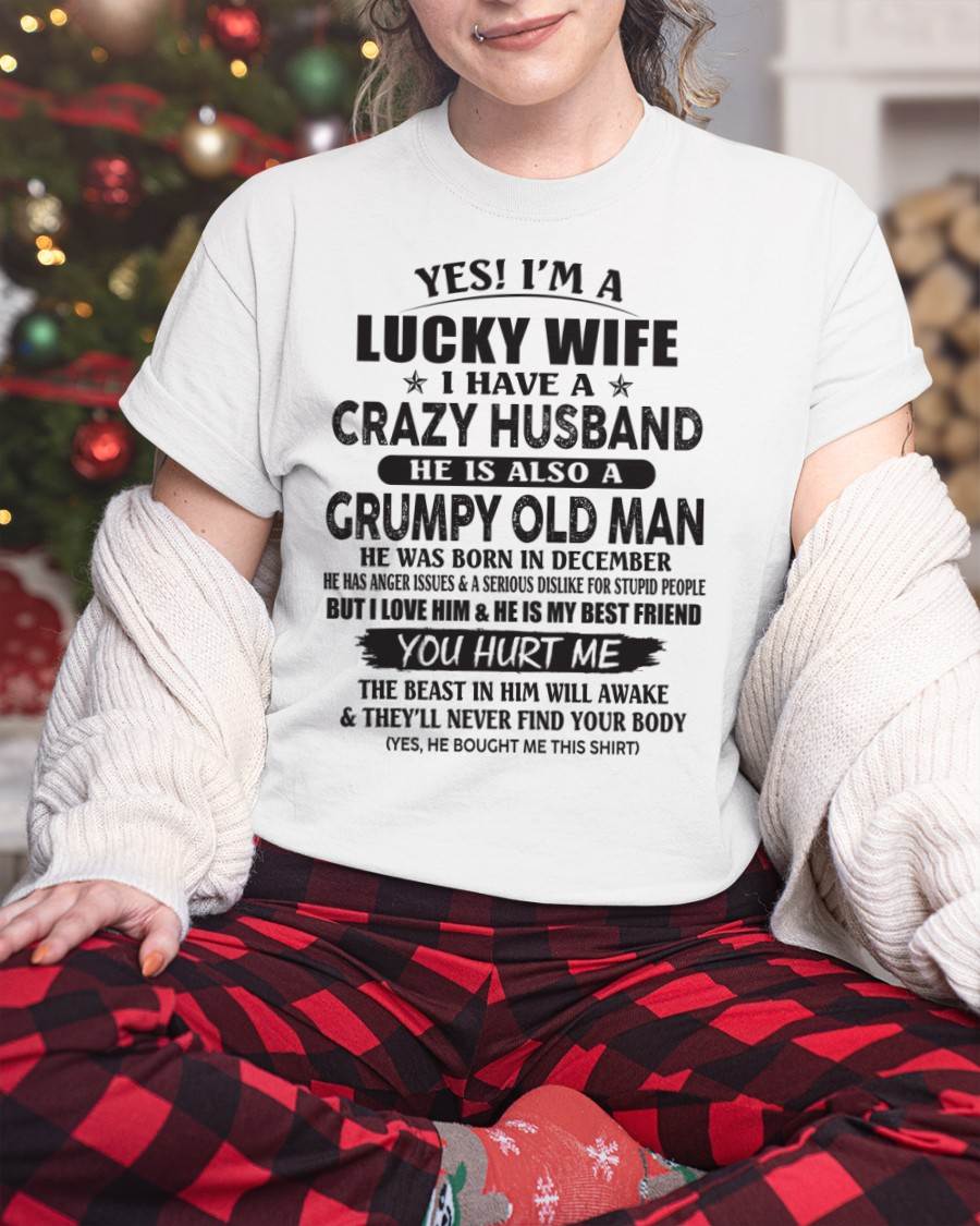 DECEMBER - TO MY WIFE - I'M A LUCKY WIFE - GIFT FROM HUSBAND - NIKI12 (SKU11-30-12)