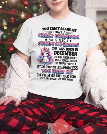 DECEMBER - YOU CAN'T SCARE ME - GIFT FROM GRANDMA - KATE12 (SKU09-106-12)