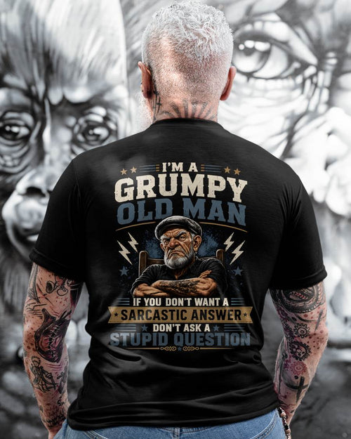 I'M A GRUMPY OLD MAN - T SHIRT- GIFT FOR MEN -NIKI (SKU2607-336)