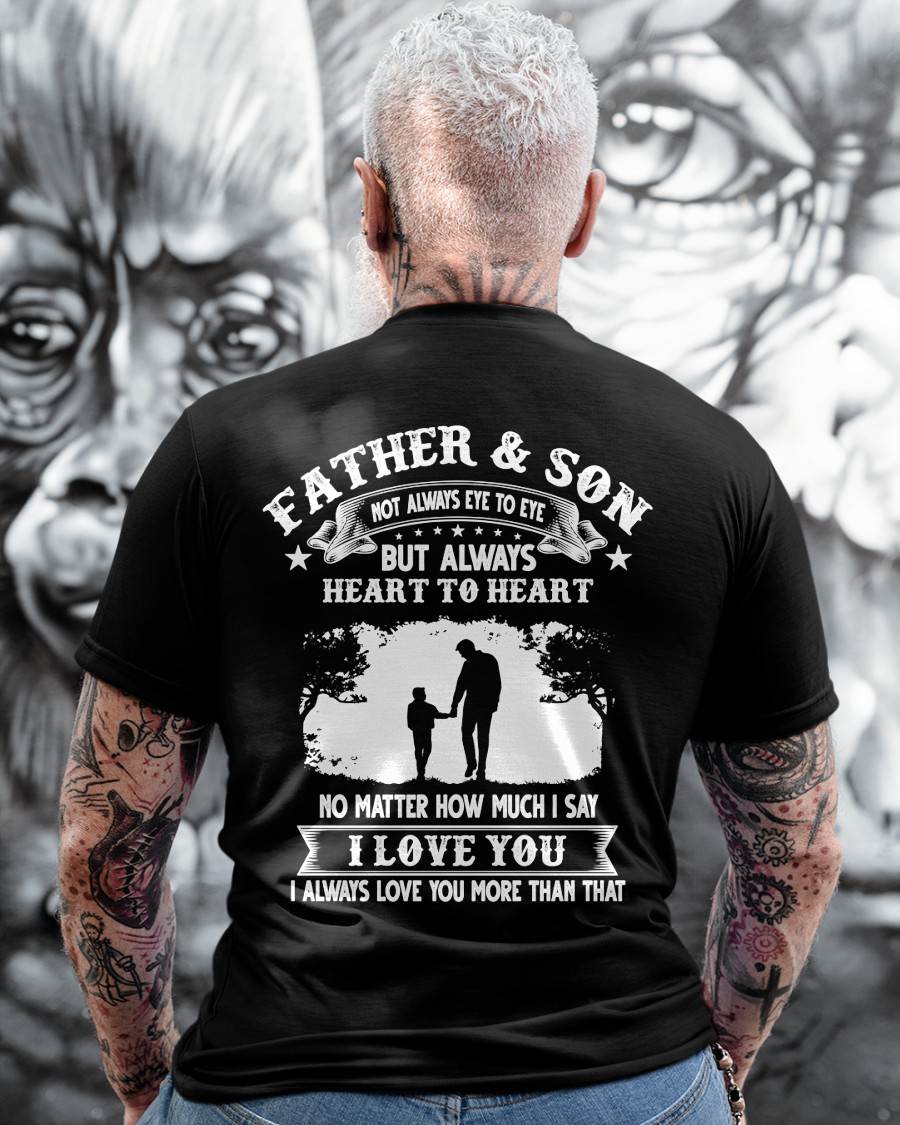 FATHER & SON - T SHIRT- GIFT FROM DAD -NIKI00 (SKU2606-130)