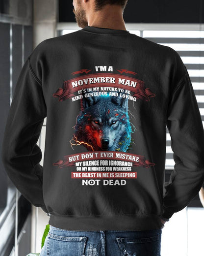 I'M A NOVEMBER MAN - T SHIRT- GIFT FOR MEN -NIKI11 (SKU2602-116-11)