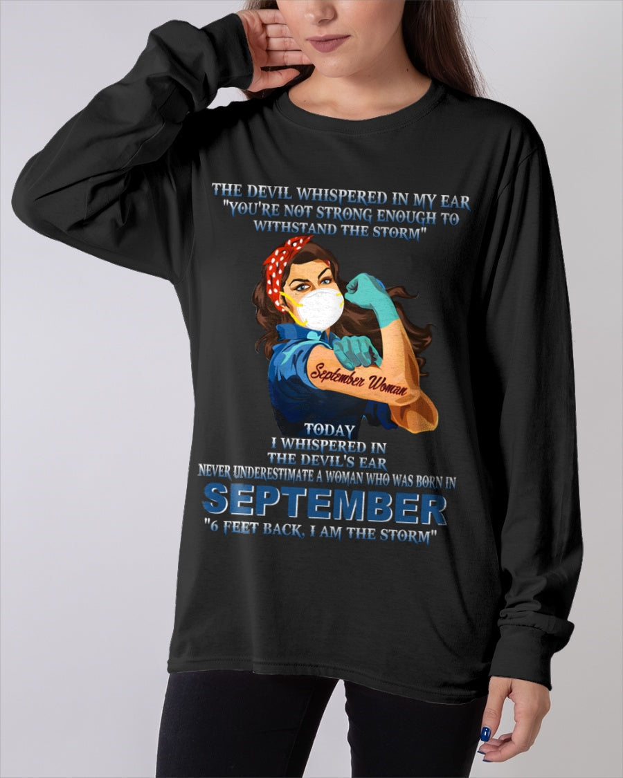 Never Underestimate A Woman Born In September – September Woman “I Am The Storm” - FMA / KATE09 (SKU12-322-09)