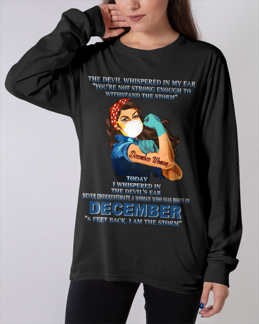 Never Underestimate A Woman Born In December – December Woman “I Am The Storm” - FMA / KATE12 (SKU12-322-12)