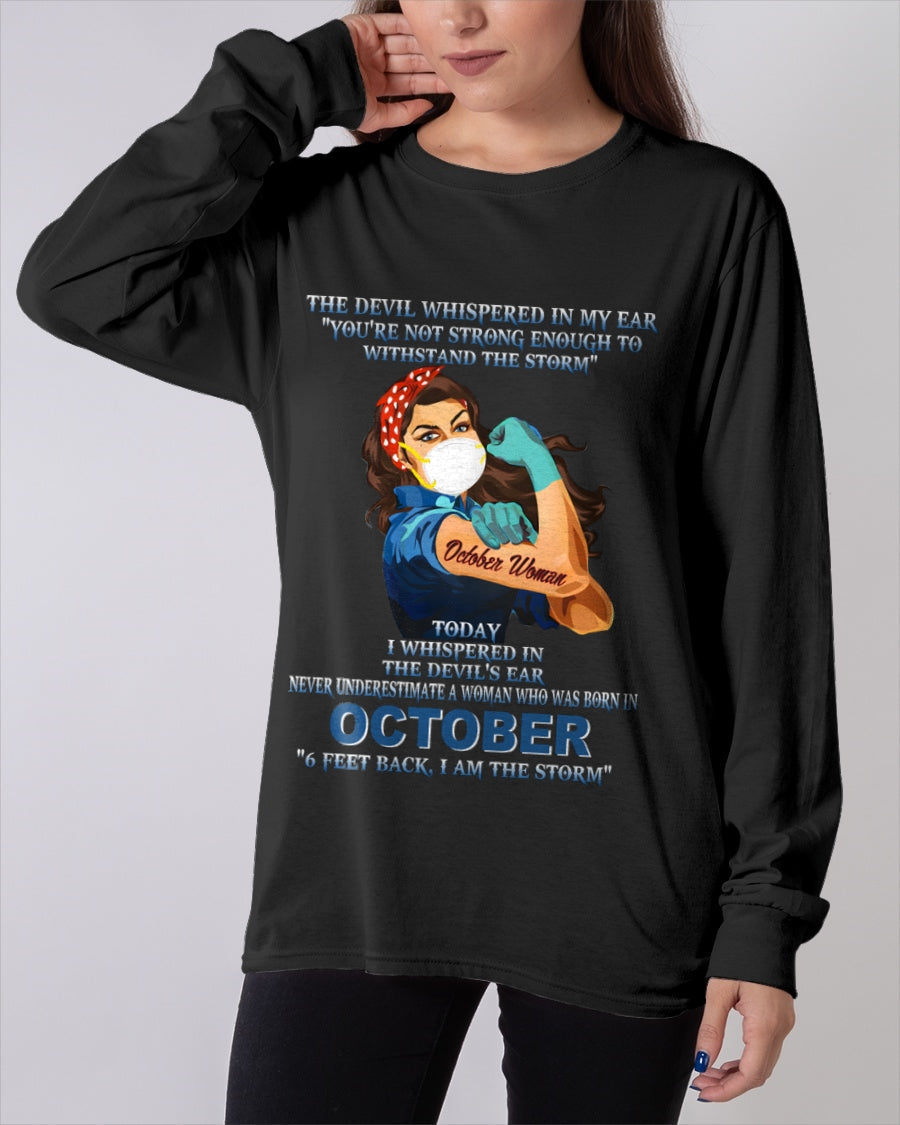 Never Underestimate A Woman Born In October – October Woman “I Am The Storm” - FMA / KATE10 (SKU12-322-10)