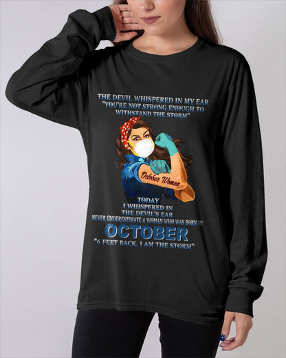 Never Underestimate A Woman Born In October – October Woman “I Am The Storm” - FMA / KATE10 (SKU12-322-10)