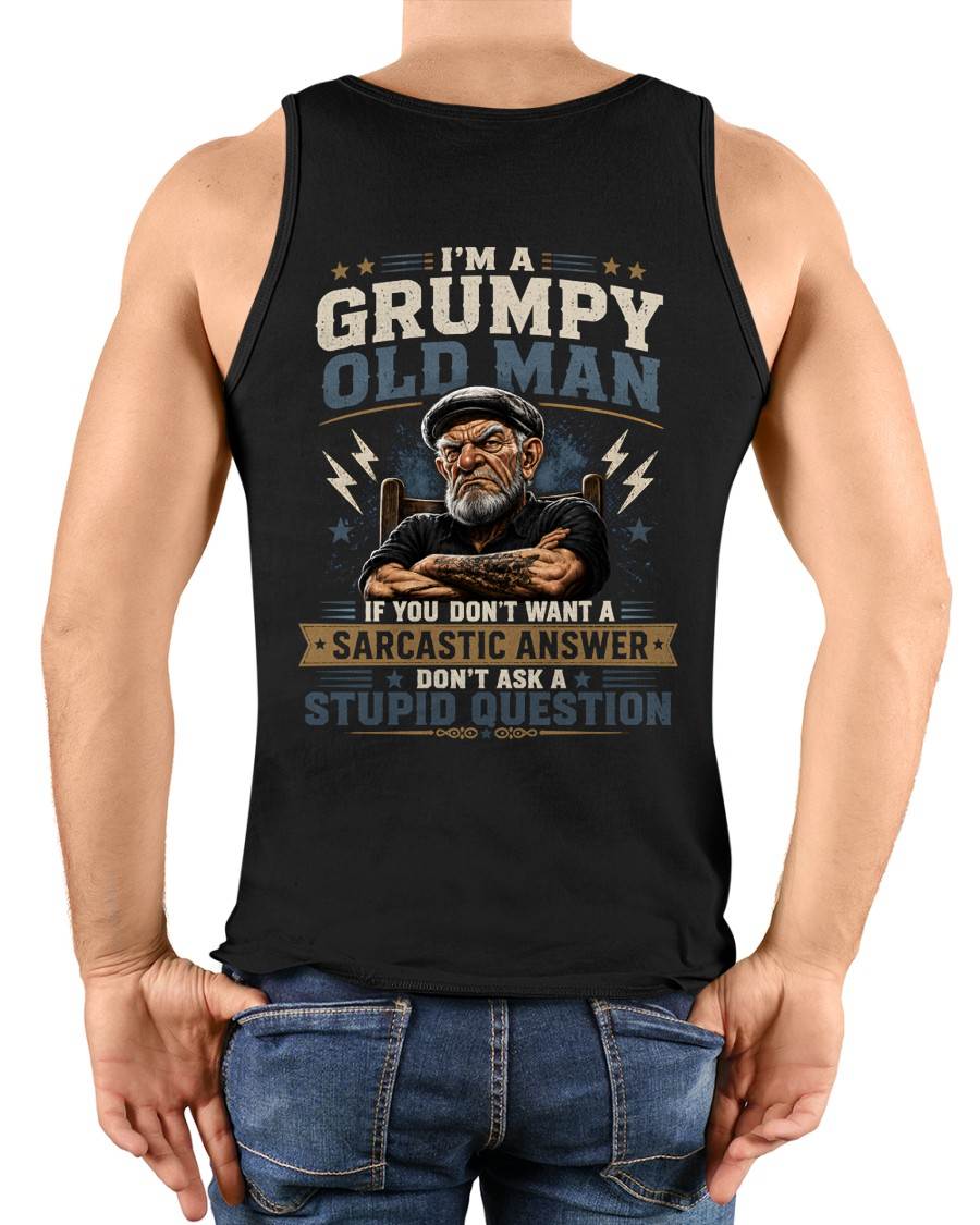 I'M A GRUMPY OLD MAN - T SHIRT- GIFT FOR MEN -NIKI (SKU2607-336)