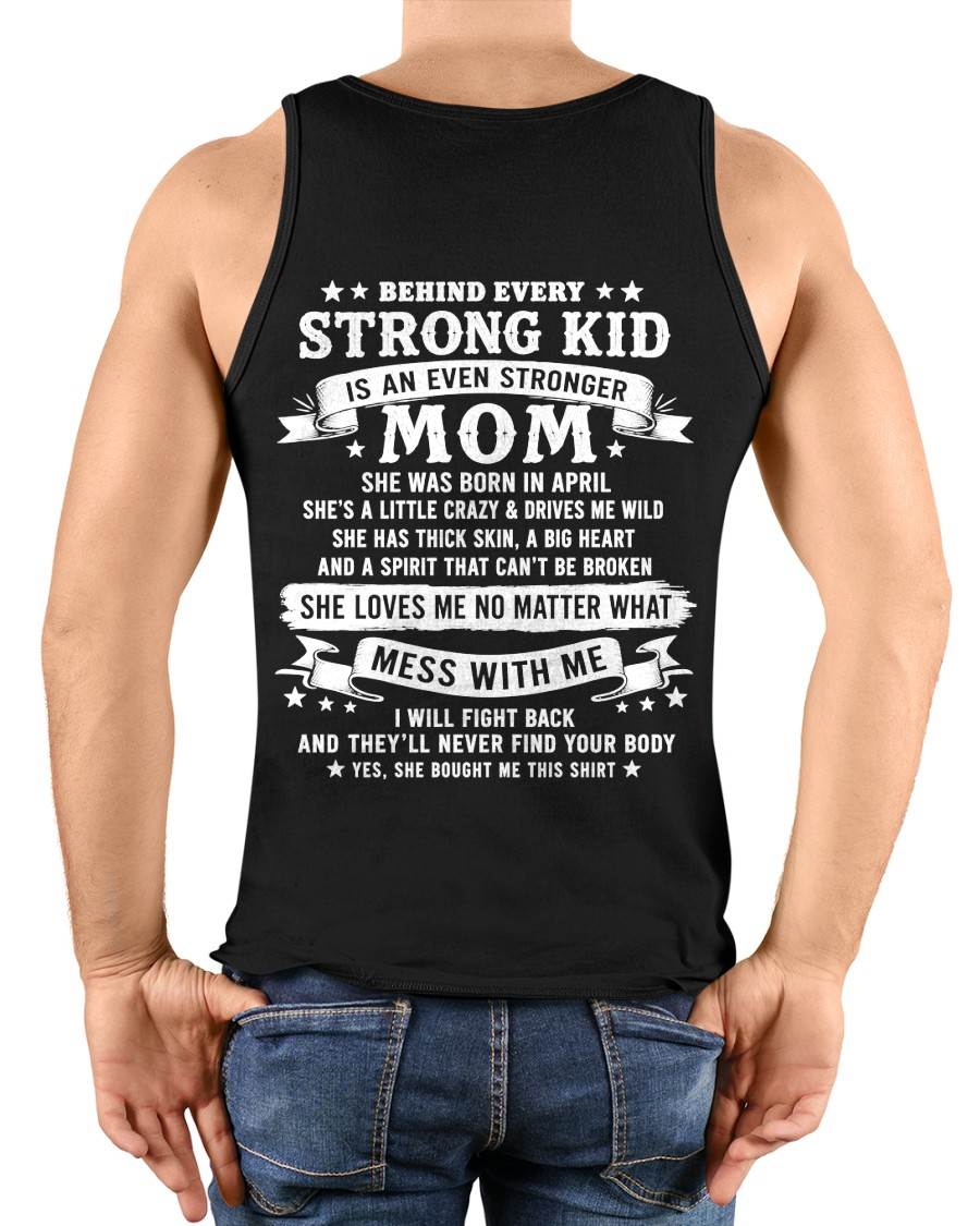 APRIL - BEHIND EVERY STRONG KID IS AN EVEN STRONGER MOM - GIFT FROM MOM -NIKI04 - (SKU2608-281-04)