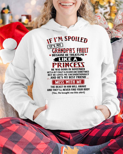 NOVEMBER - IF I'M SPOILED IT'S MY GRANDPA'S FAULT - GIFT FROM GRANDPA - NIKI11 (SKU2603-31-11)