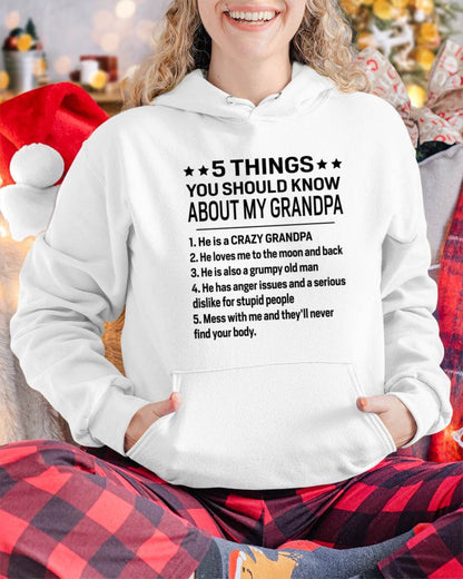 FIVE THINGS YOU SHOULD KNOW ABOUT MY GRANDPA - GIFT FROM GRANDPA - NIKI00 (SKU2603-134-00)