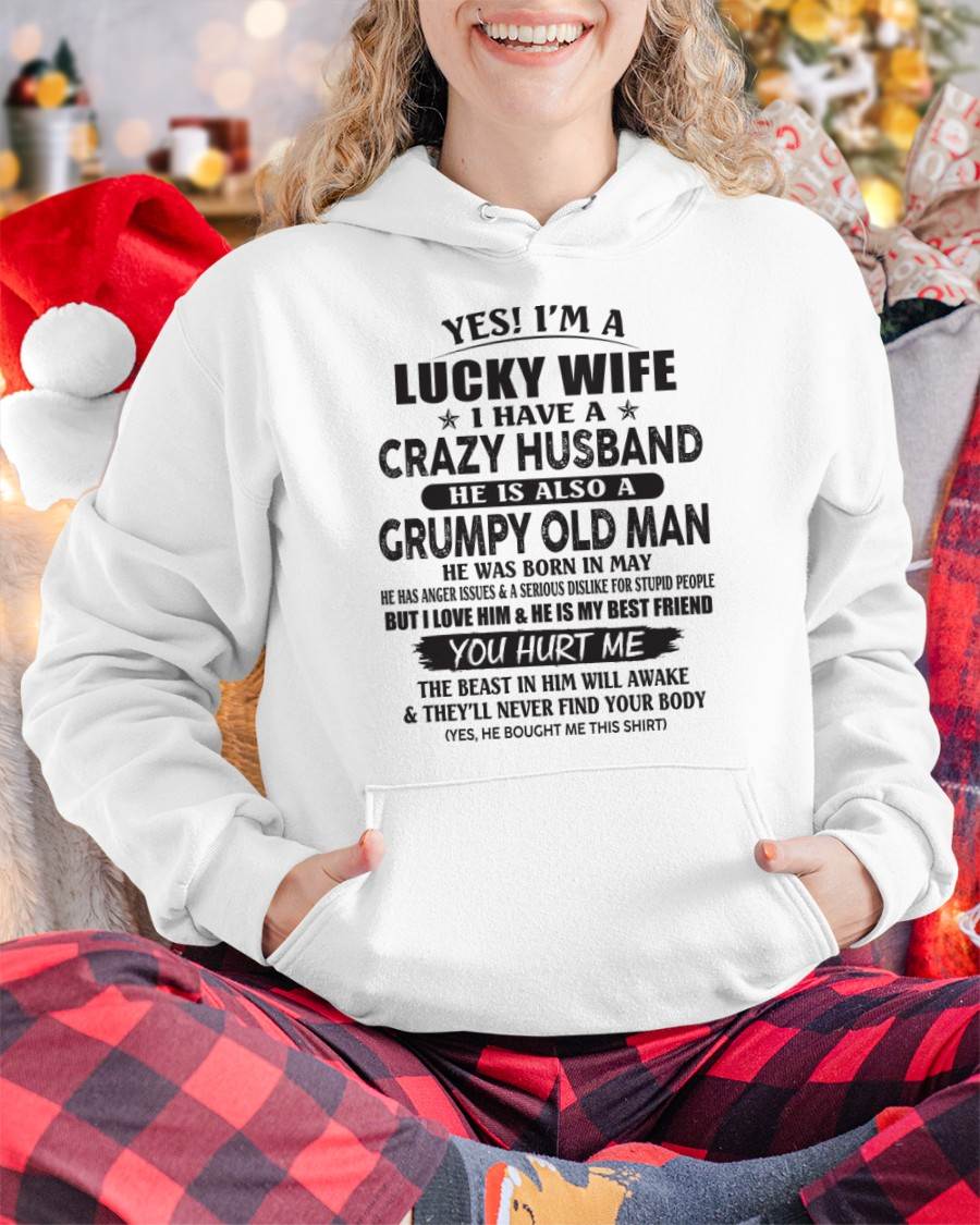 MAY - TO MY WIFE - I'M A LUCKY WIFE - GIFT FROM HUSBAND - NIKI05 (SKU11-30-05)